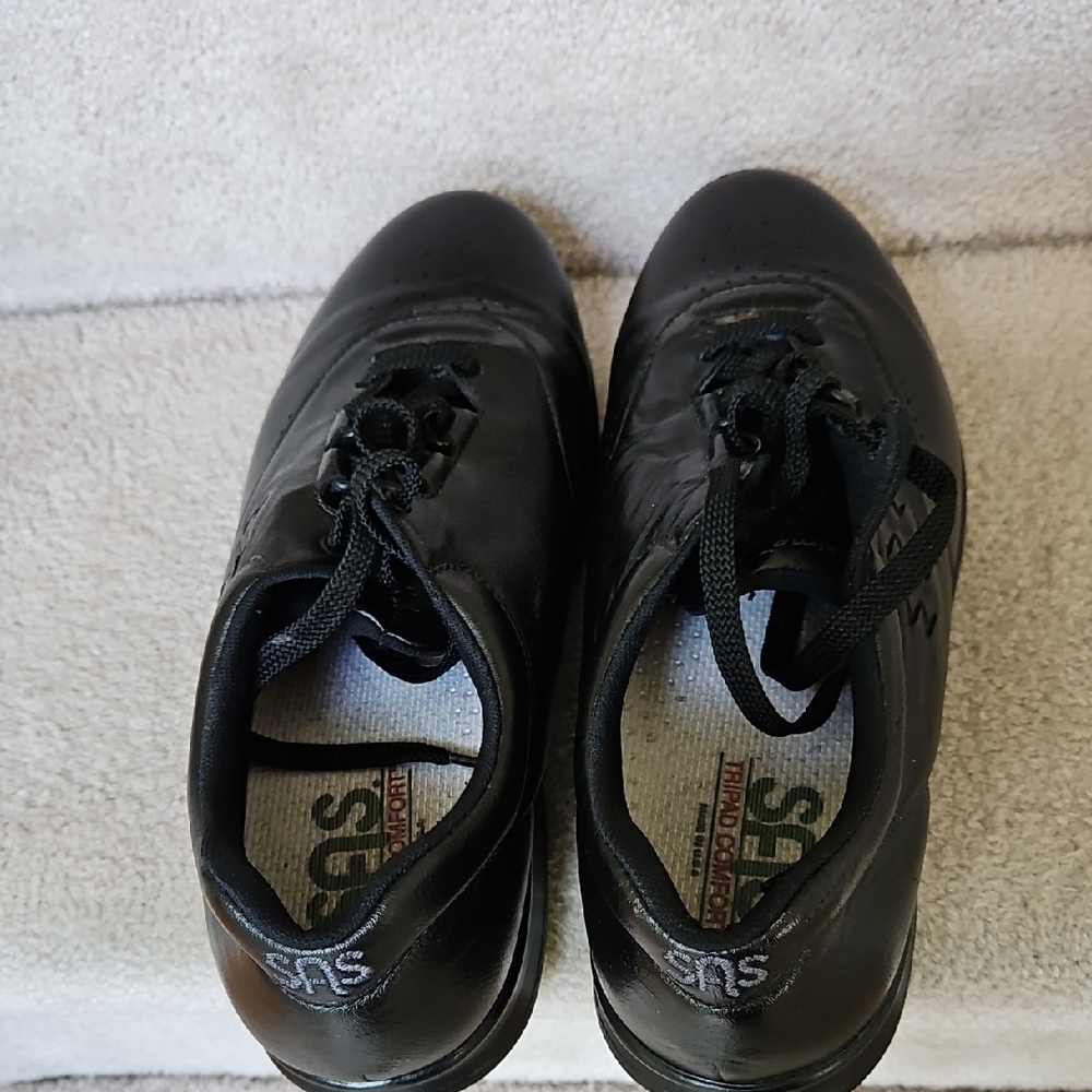 SAS Womens Black Leather Shoes-Like NEW